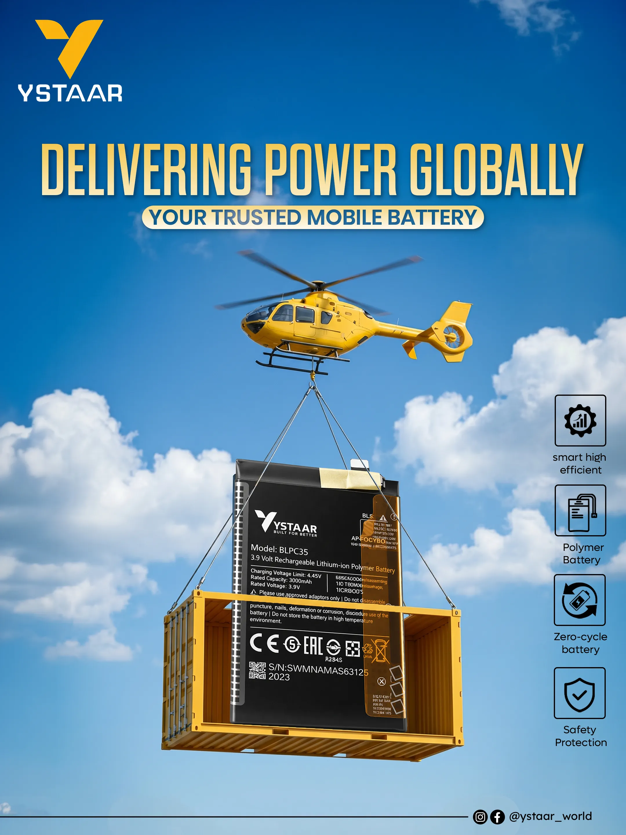 YSTAAR BATTERY